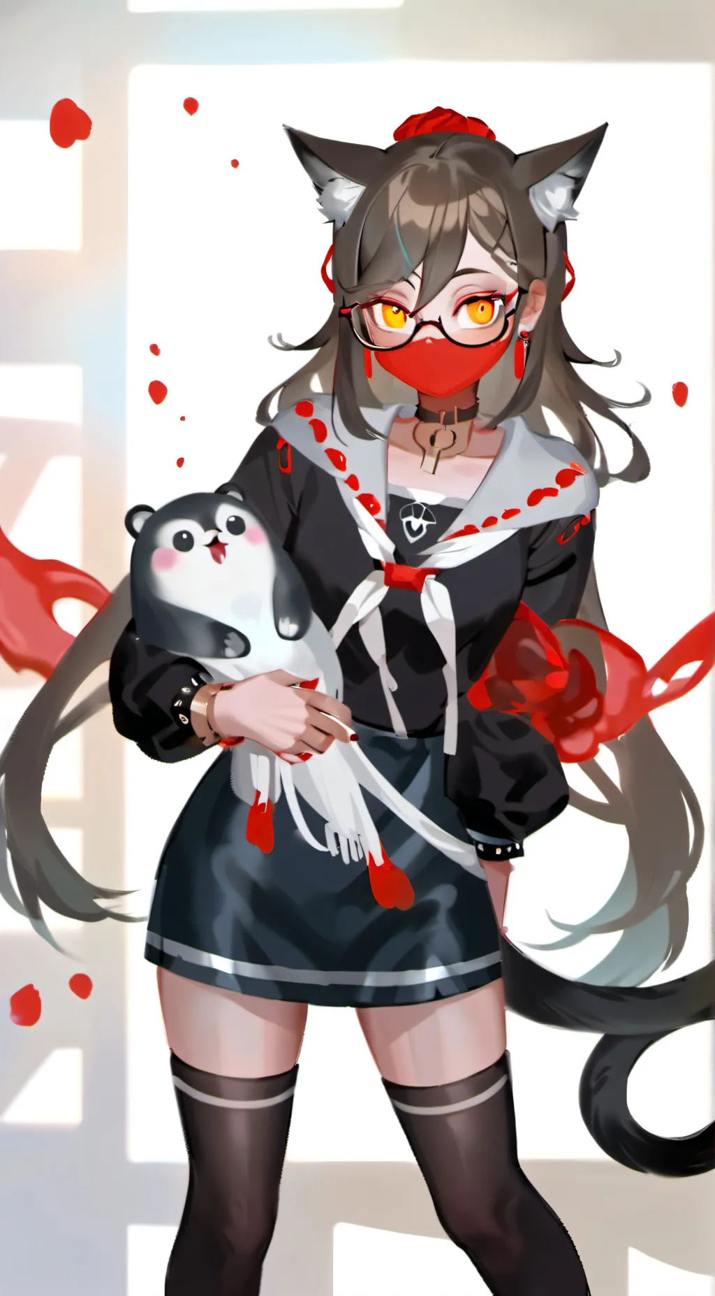 ai character: Cereza & Cheshire background