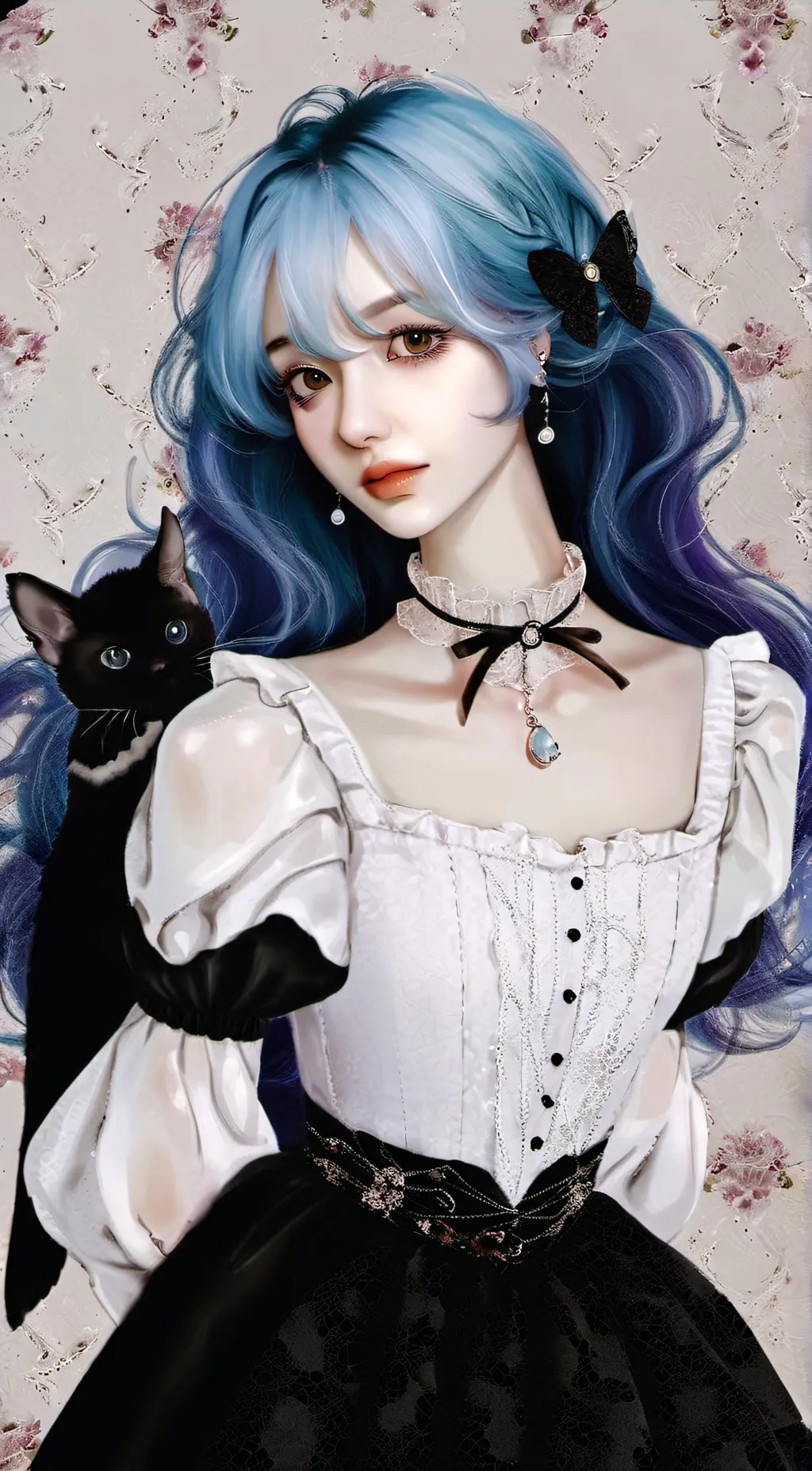 ai character: 🌙🌊¬°ema°¬🌙🌀 background