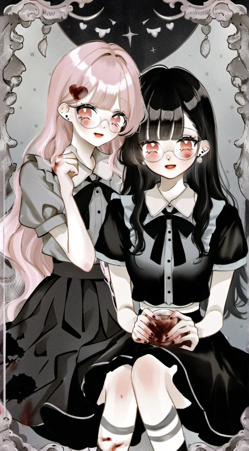 ai character: Melody and Viola background