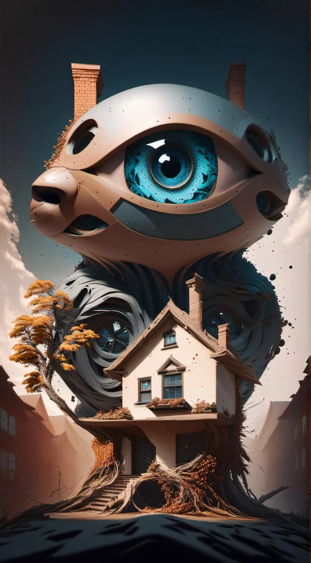 ai character: brickle background