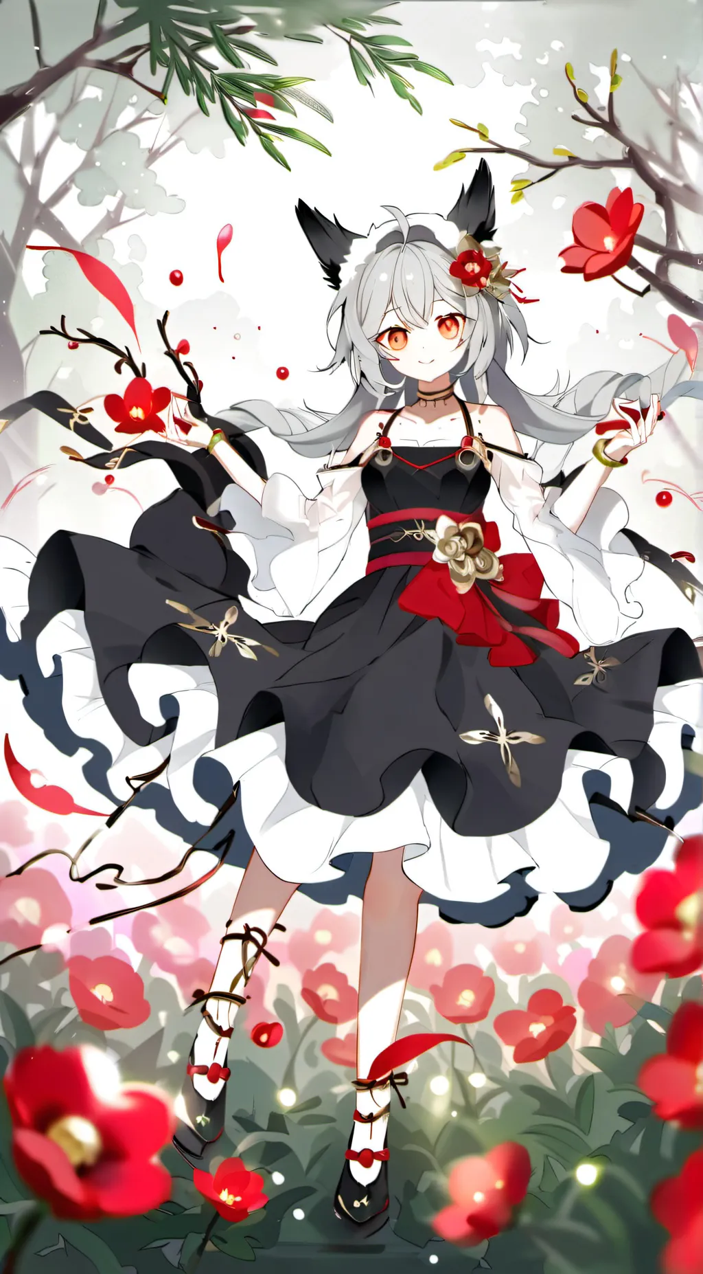 ai character: Miss Apple background