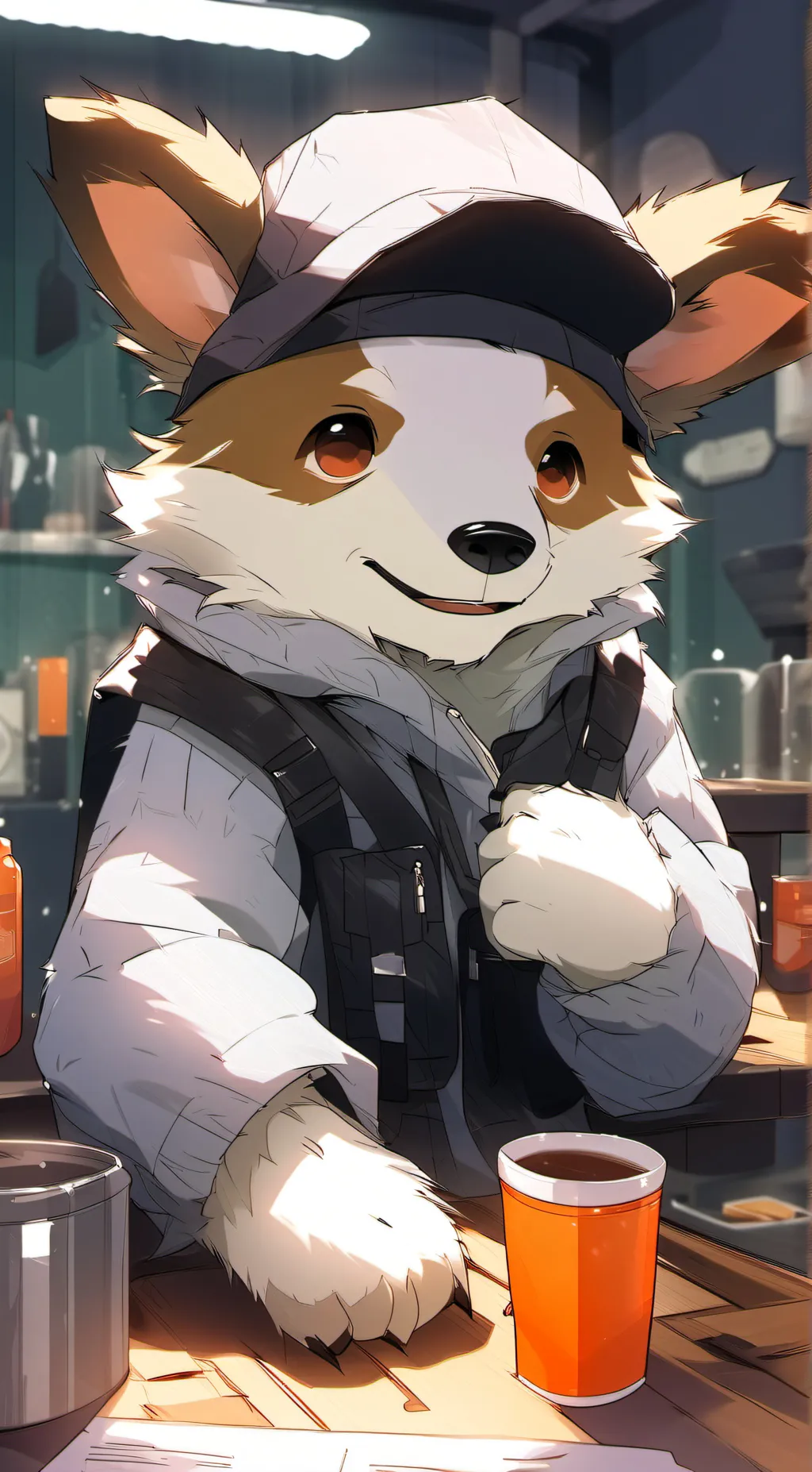 ai character: Furry infection background