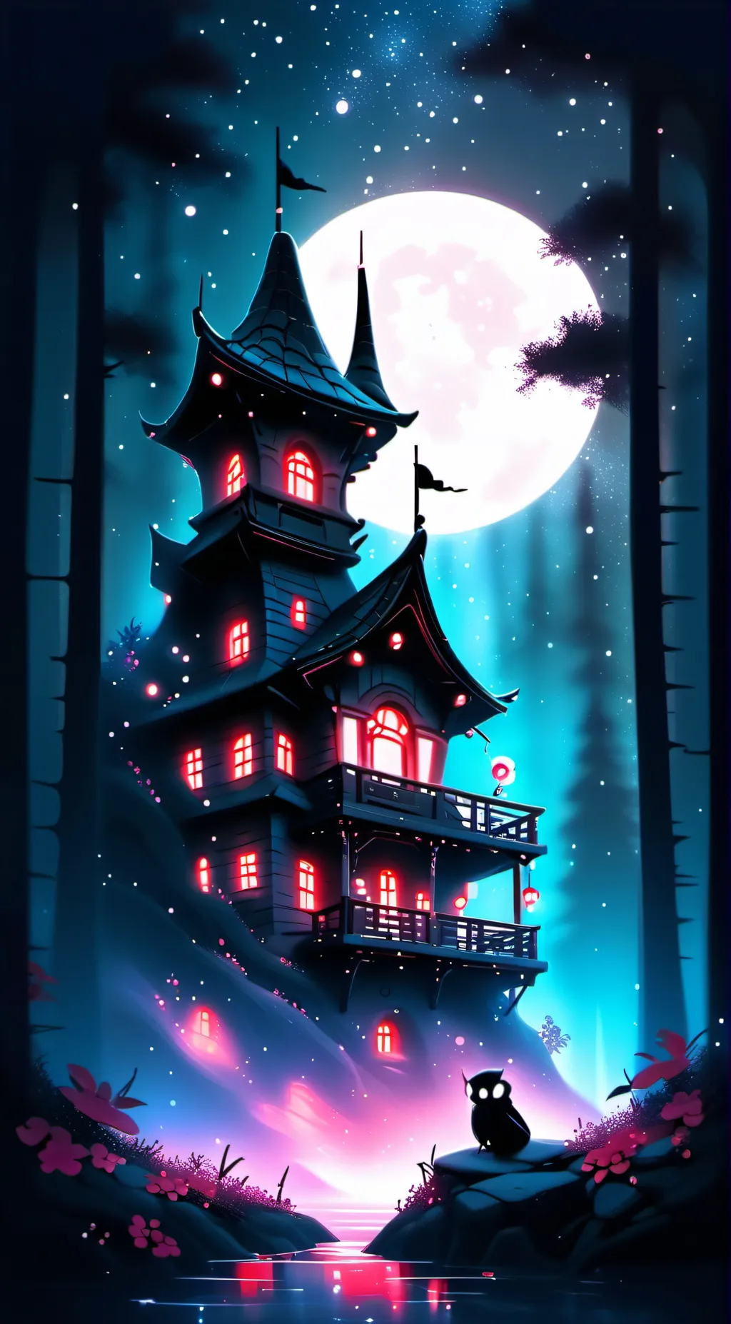 ai character: Hazbin hotel background