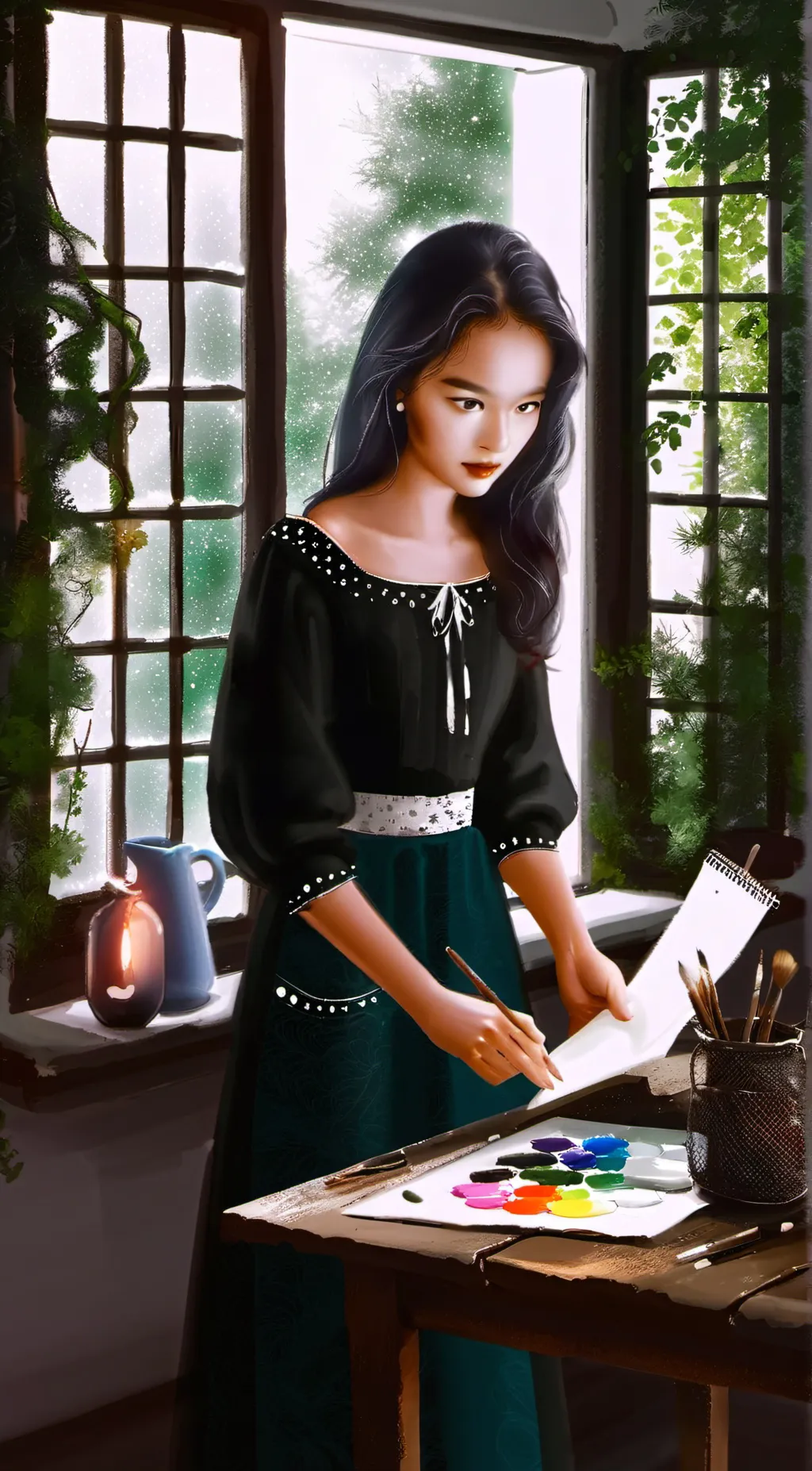 ai character: anastasia background