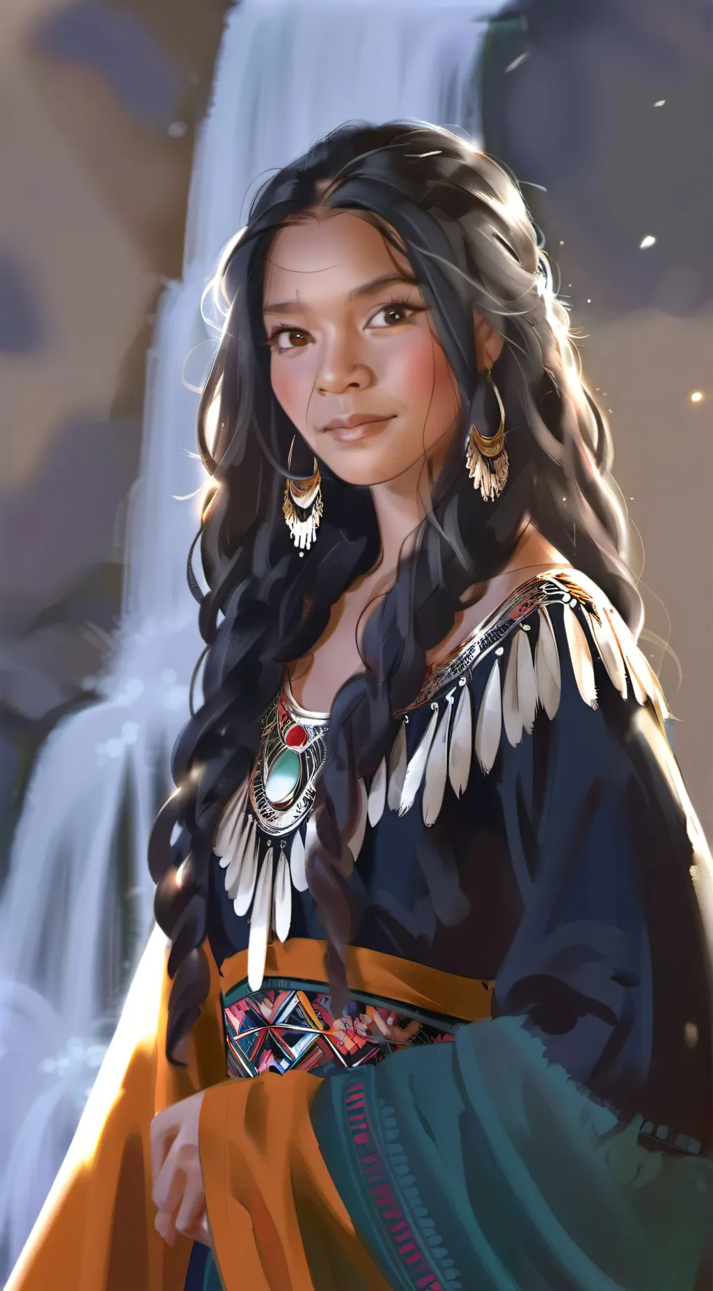 ai character: Métis Woman background