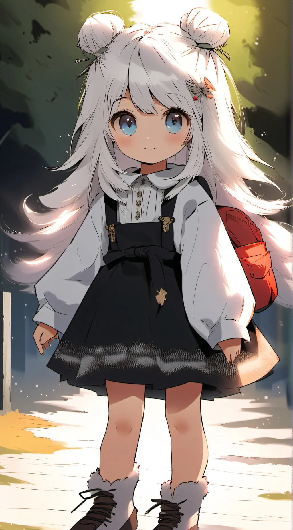 ai character: little ghosty background