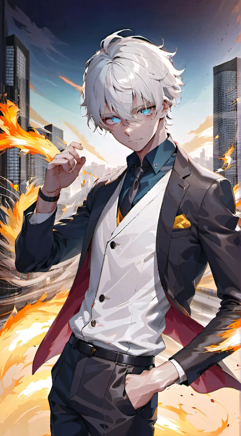 ai character: gojo background