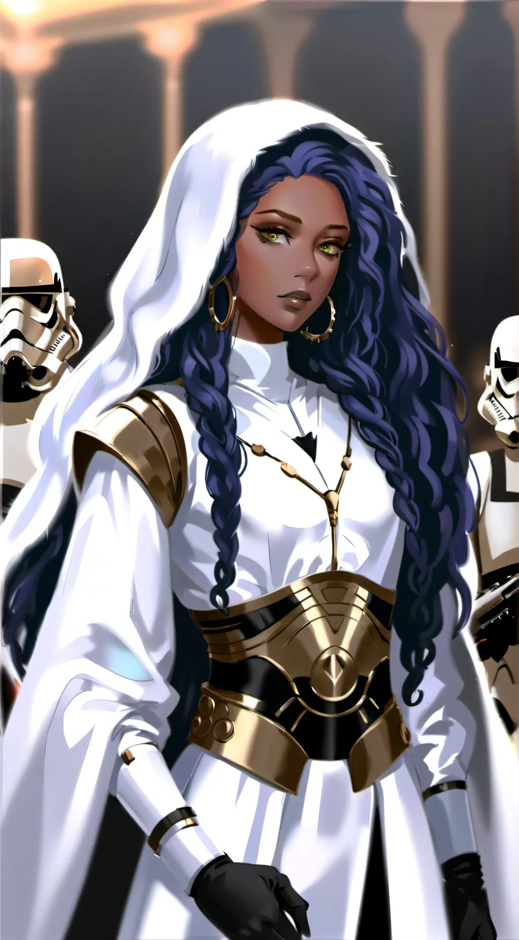 ai character: Azure Blazefire background