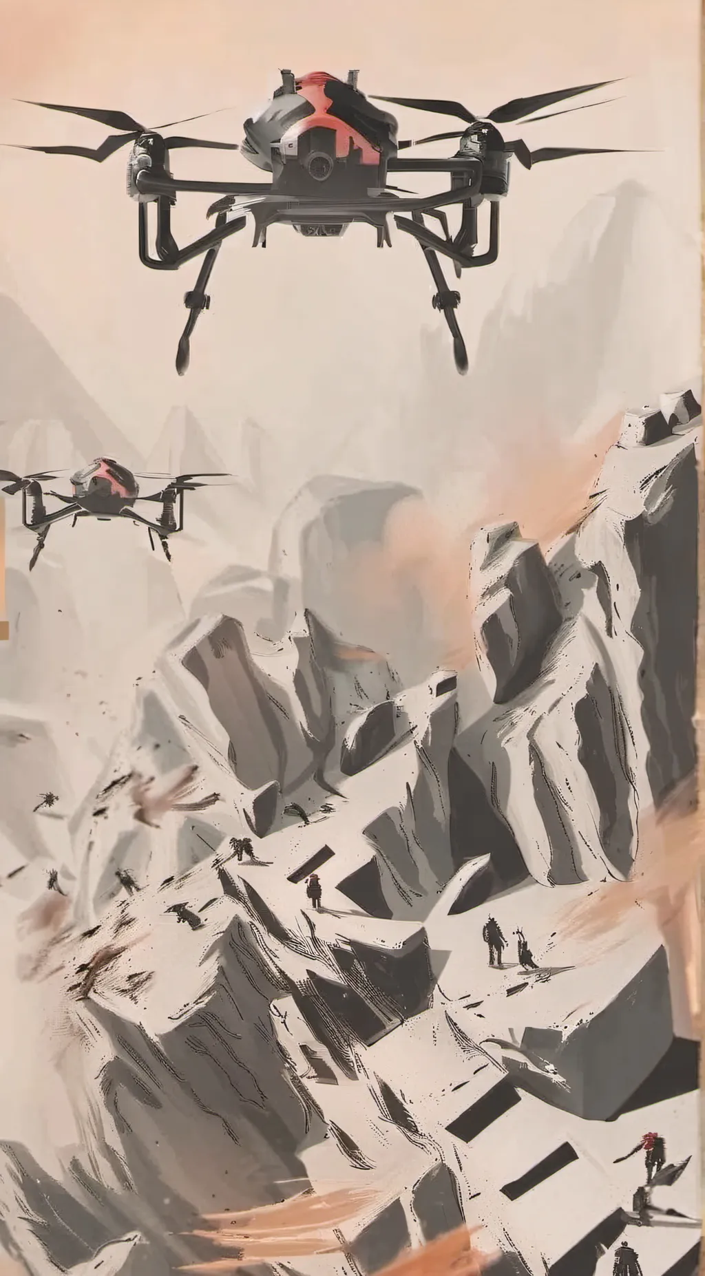 ai character: Droners background