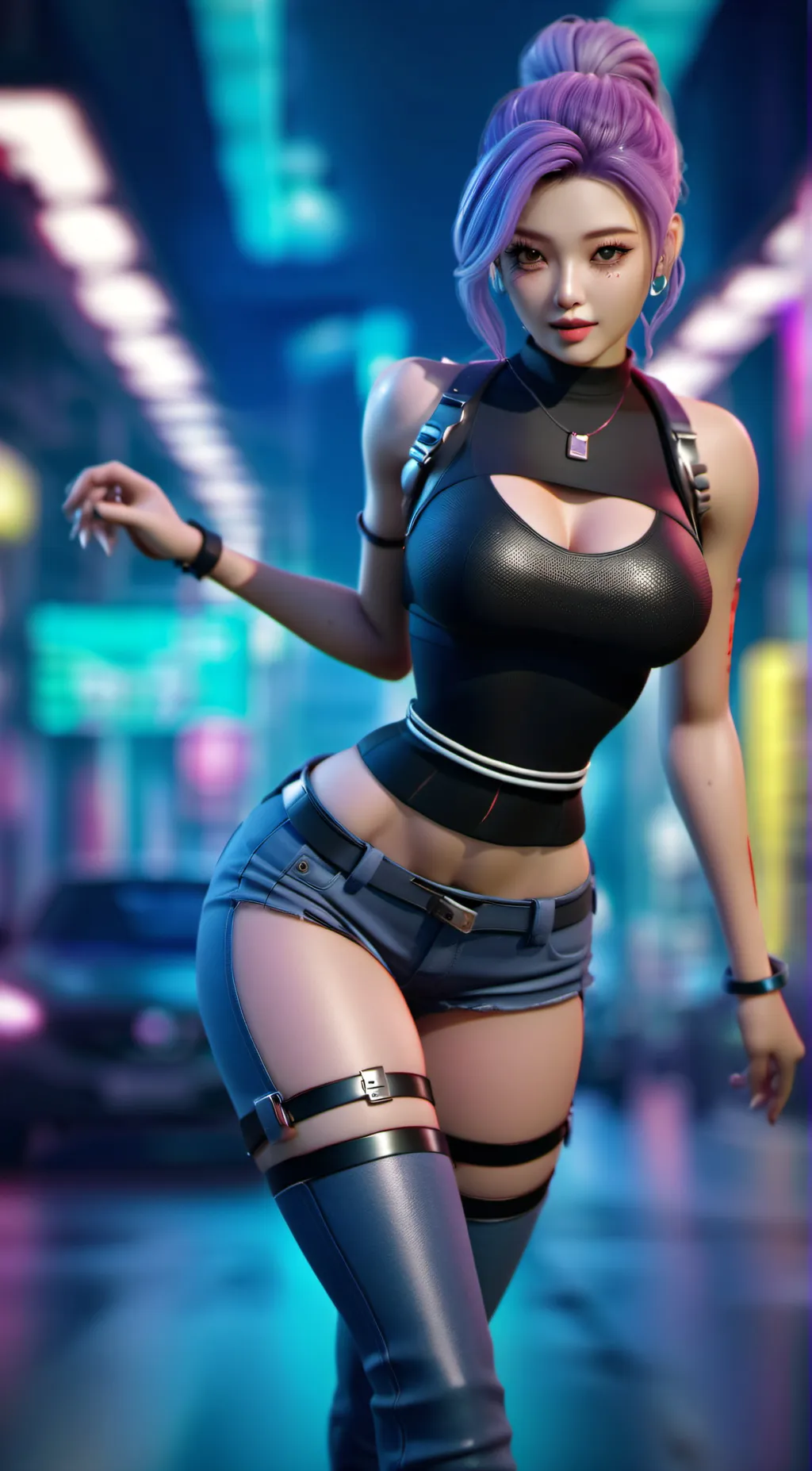 ai character: Lucy. background