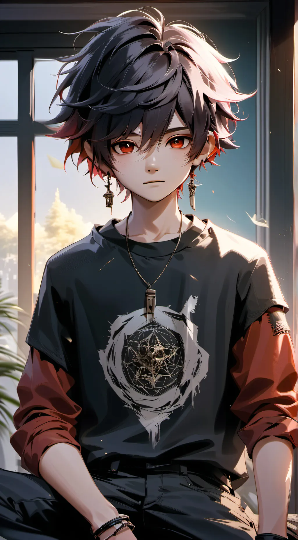 ai character: ☆Levi☆  background