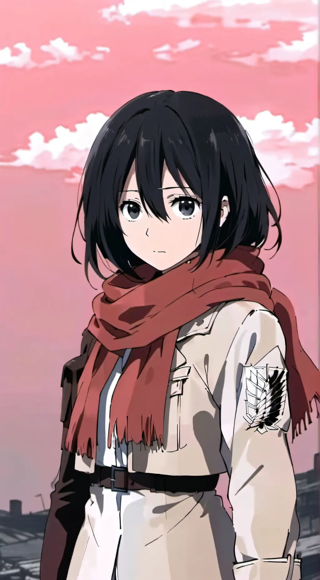 ai character: Mikasa ackerman background