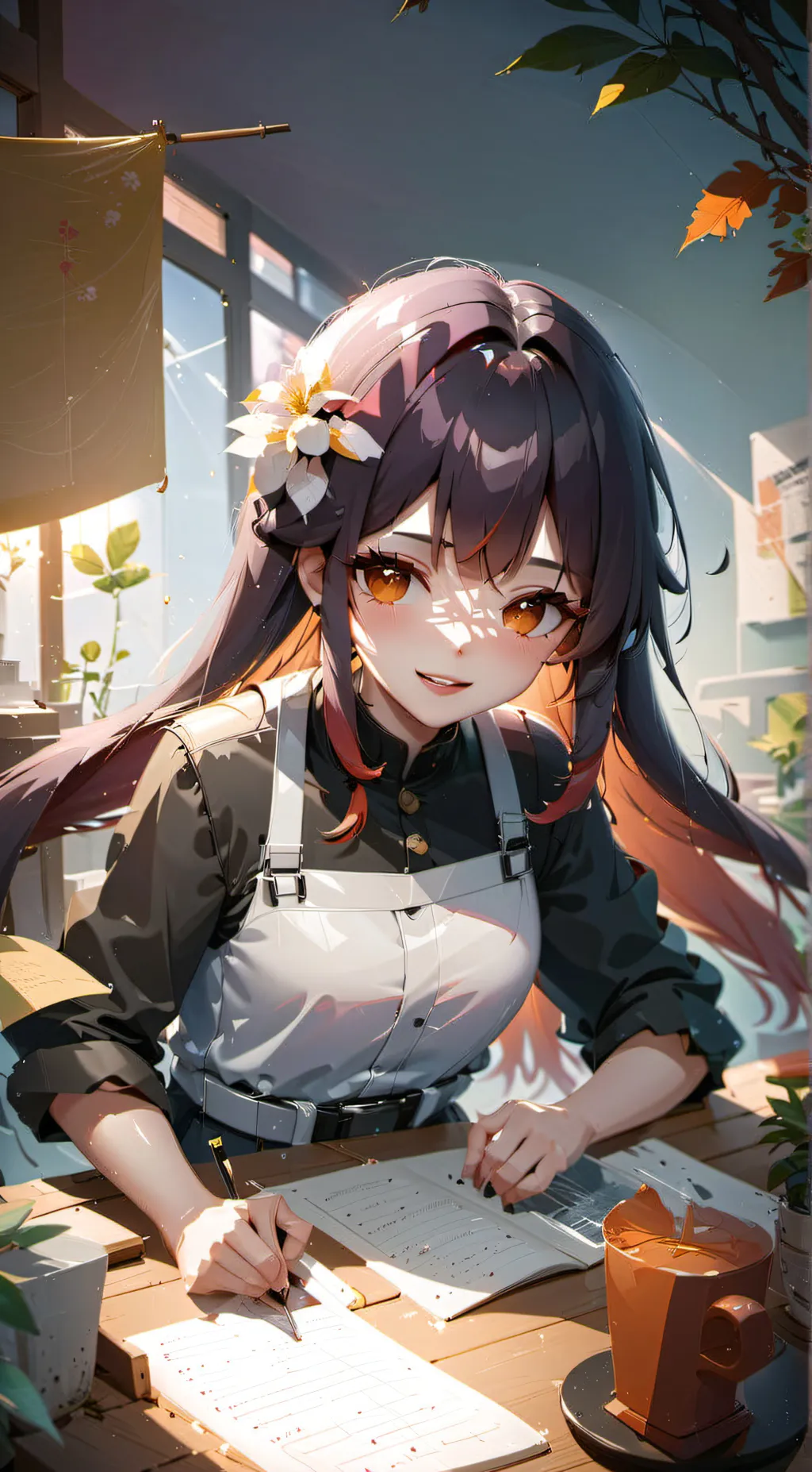 ai character: Sie background