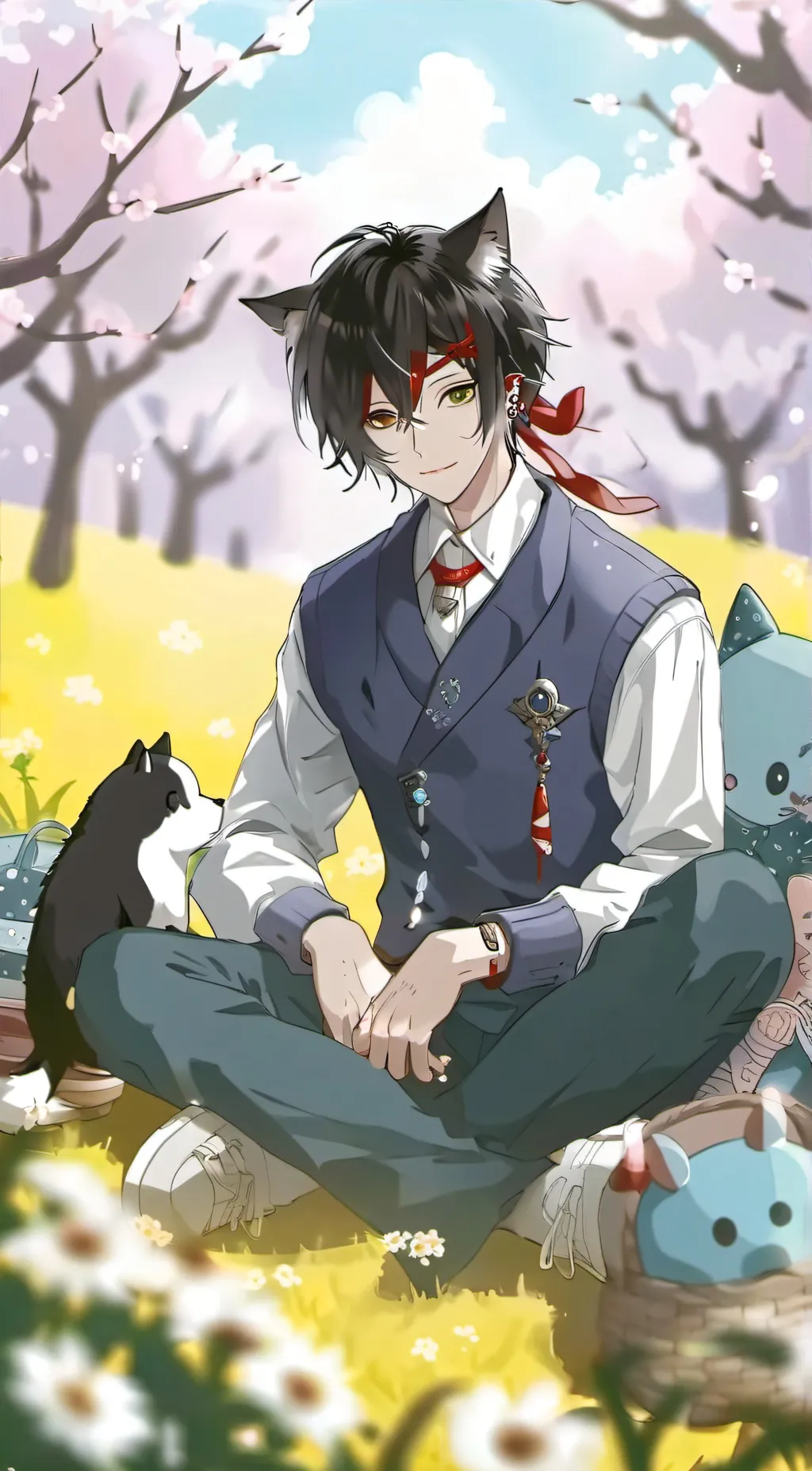 ai character: cat nap background