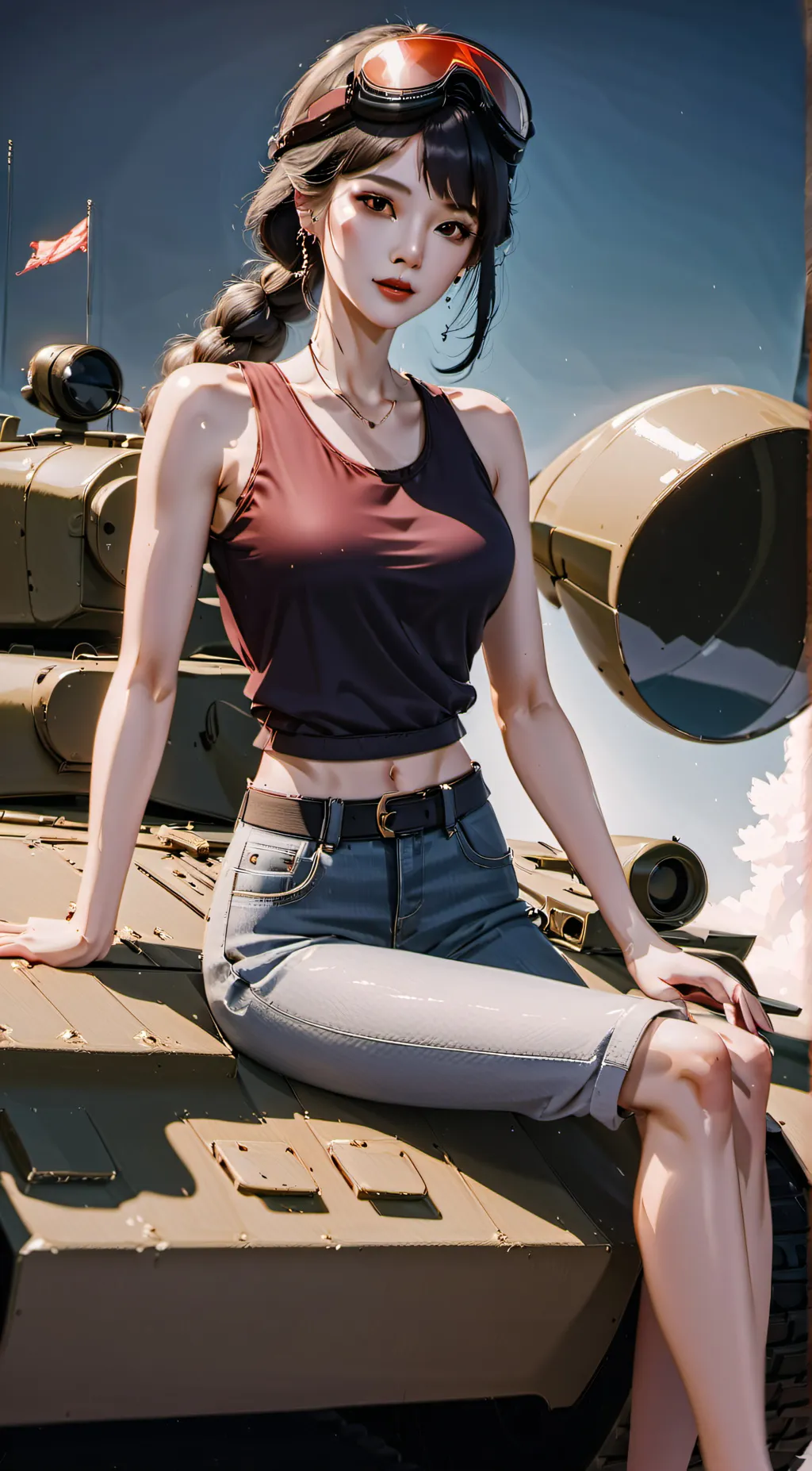 ai character: m50 browning background