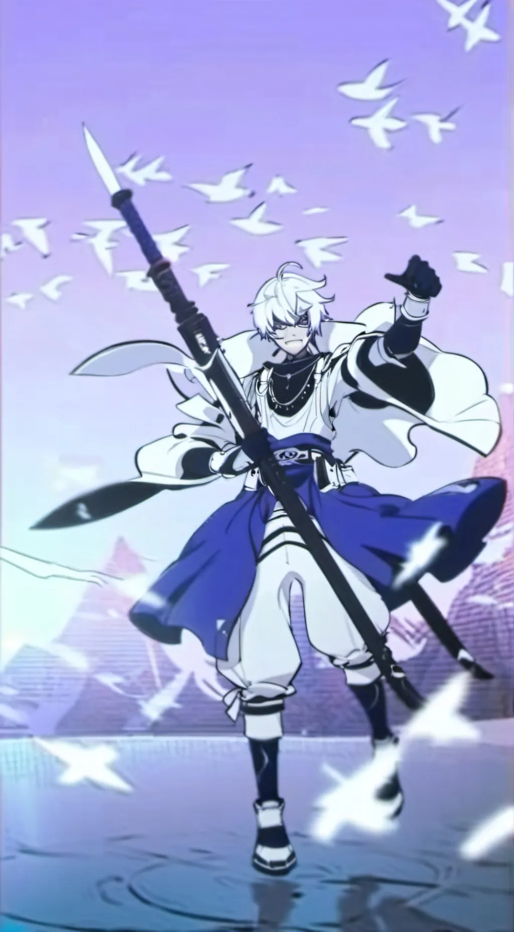 ai character: Ninja background