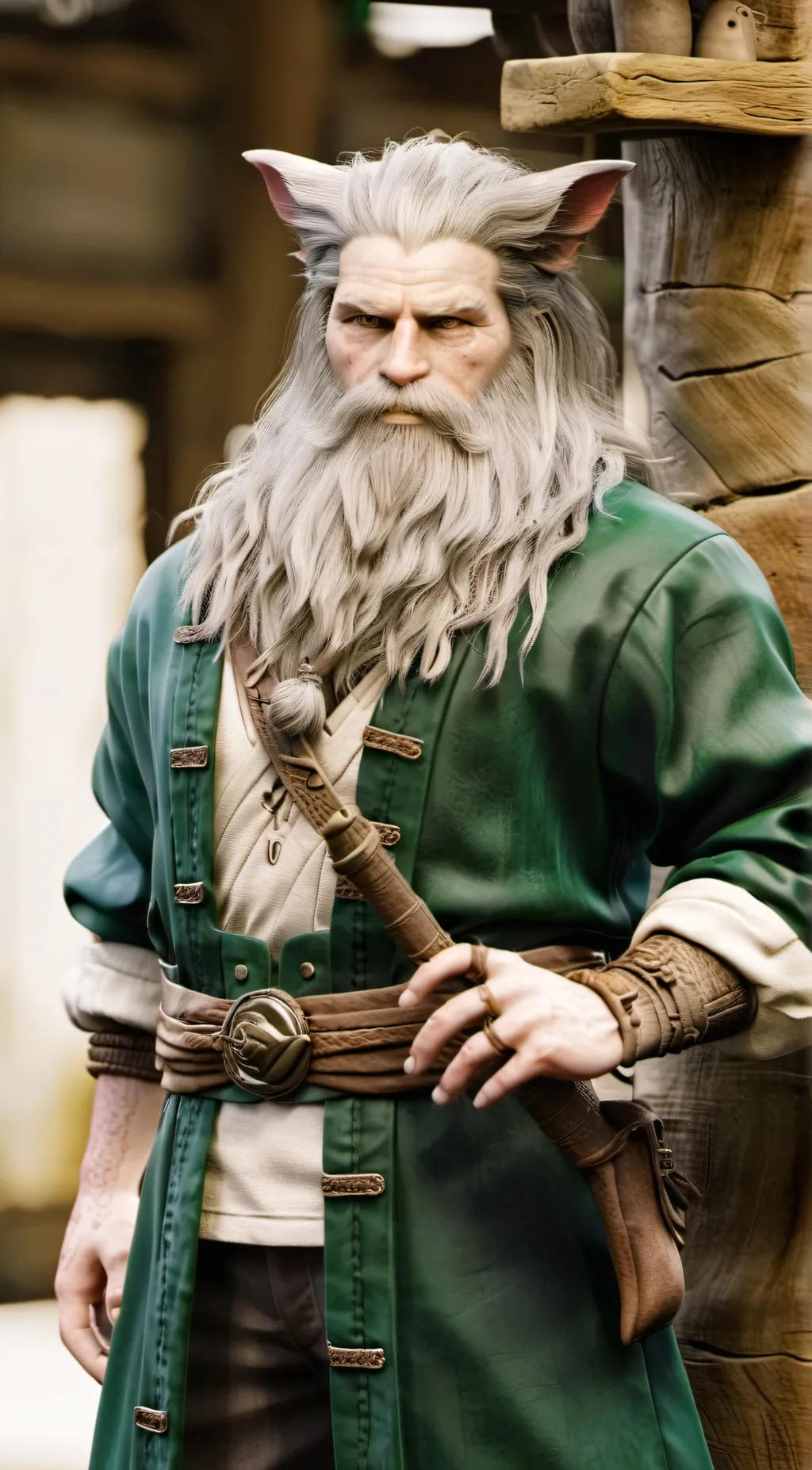 ai character: Mellow Paws background