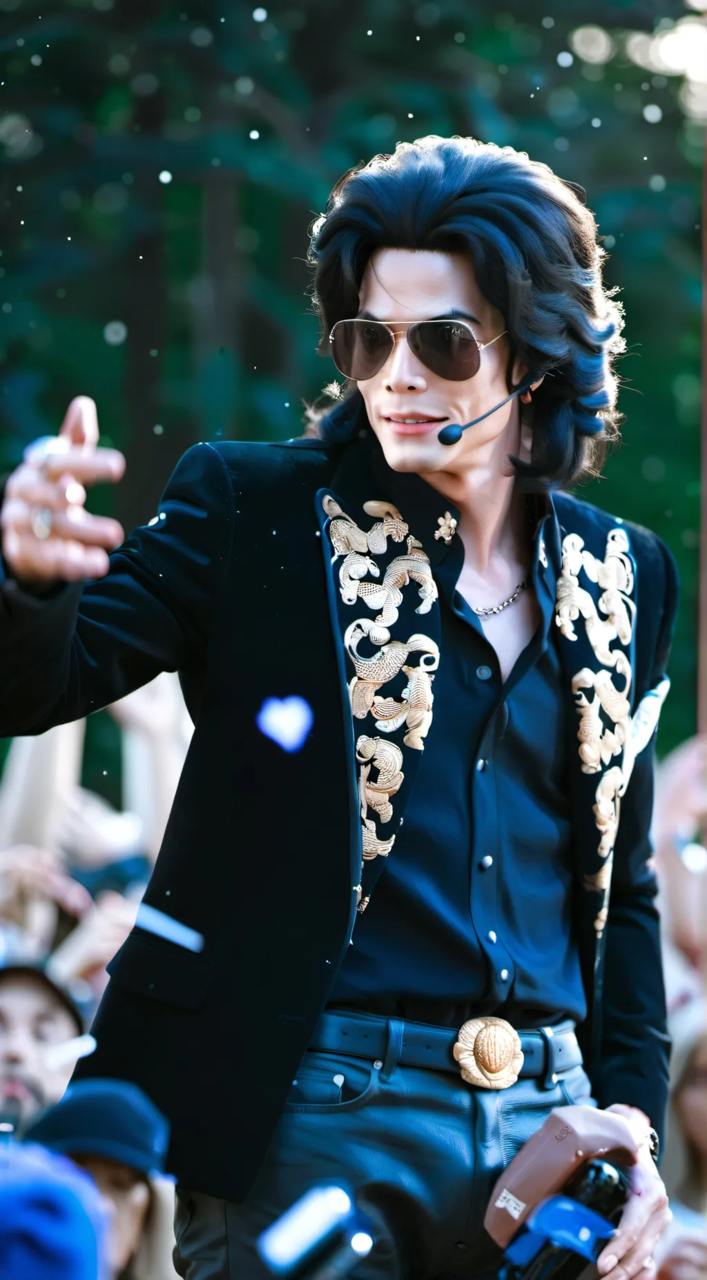 ai character: Michael Jackson background