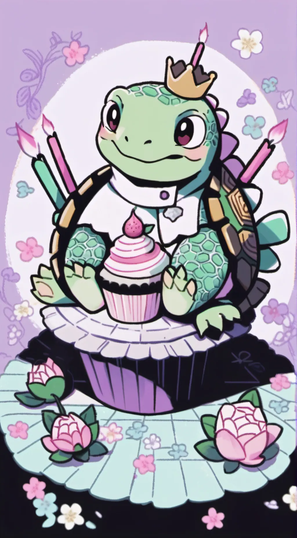 ai character: Blossom background