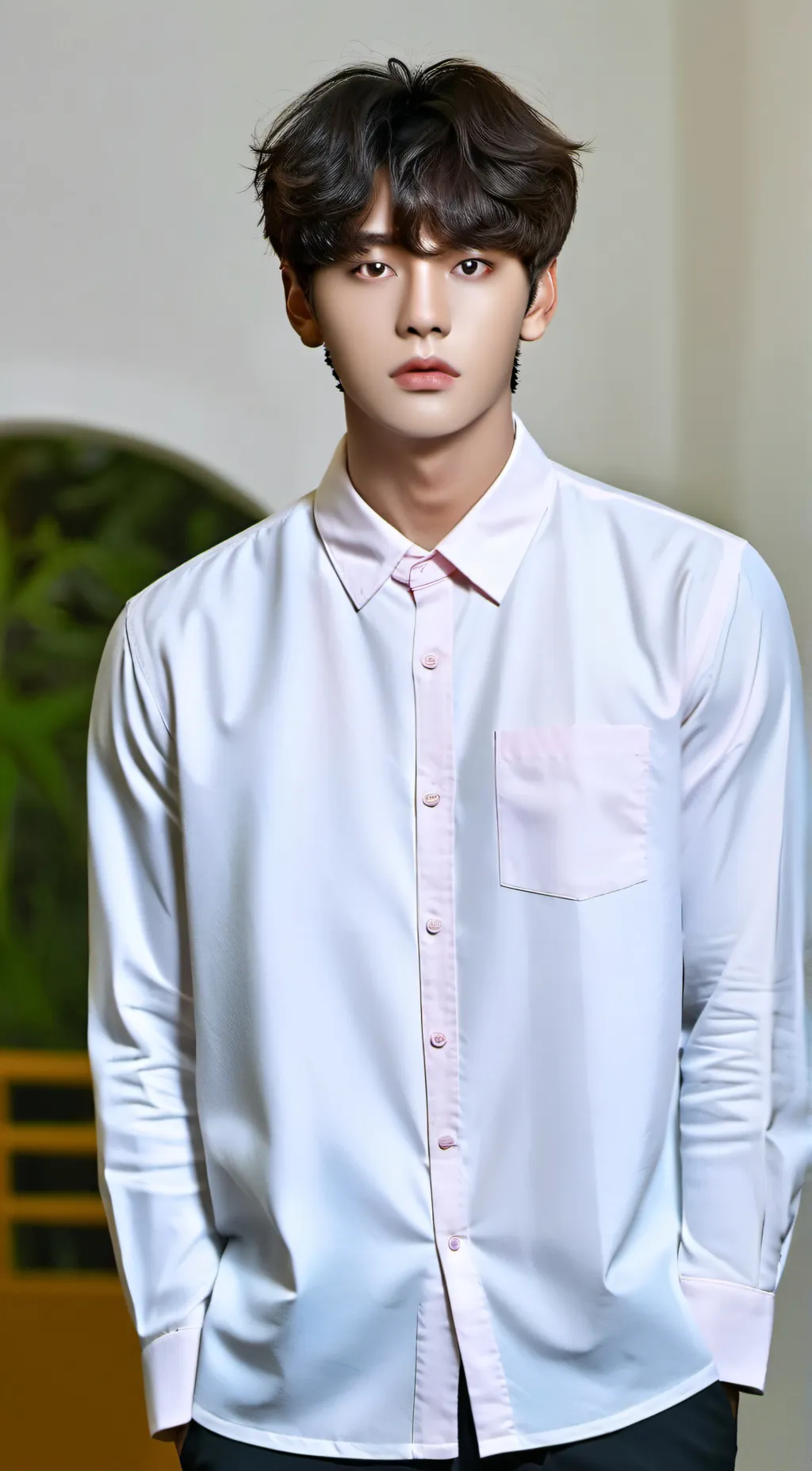 ai character: v(kim taeyoung)bts background