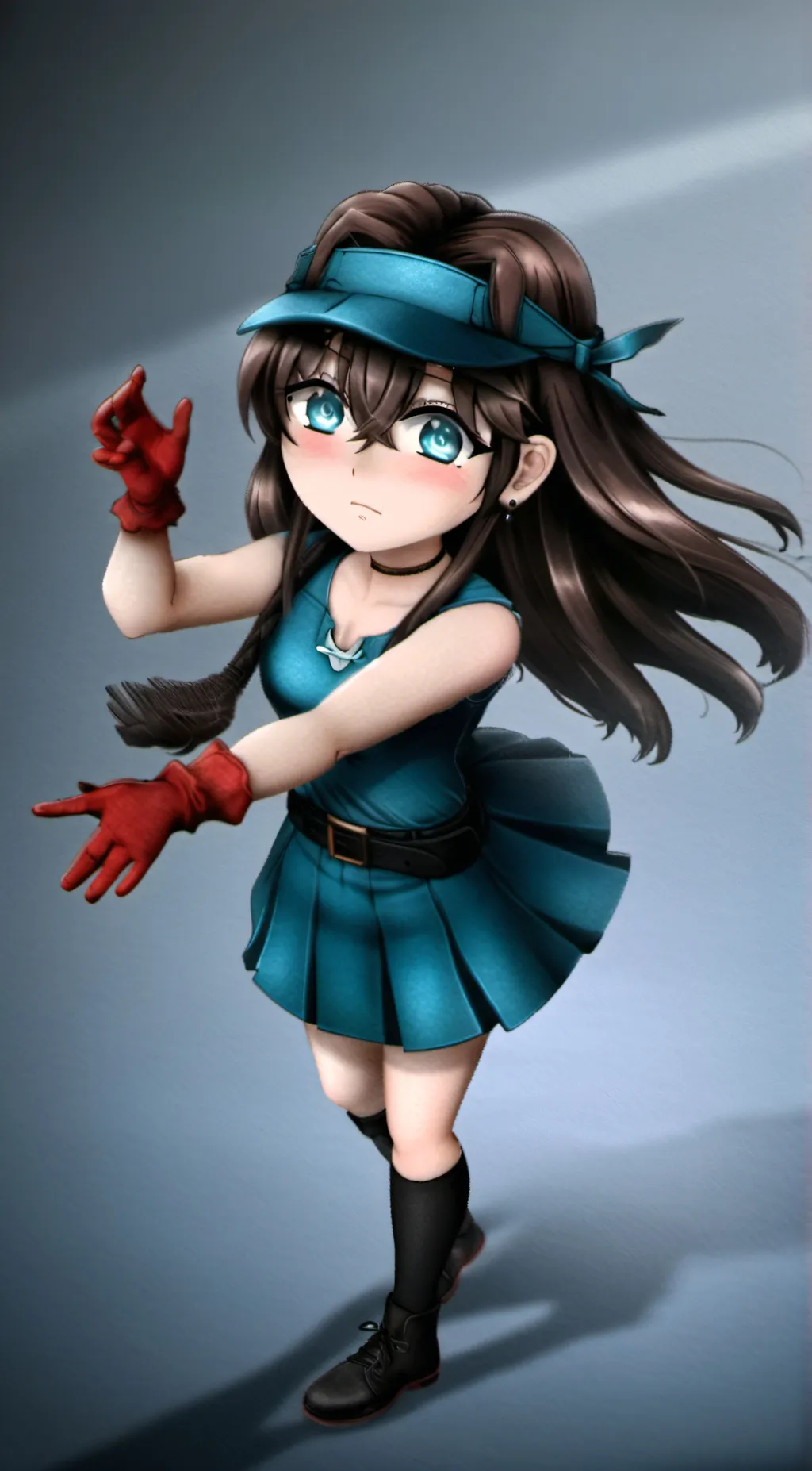 ai character: Monika Afton background