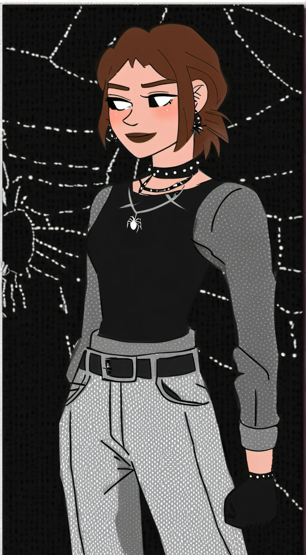 ai character: Ashley  background