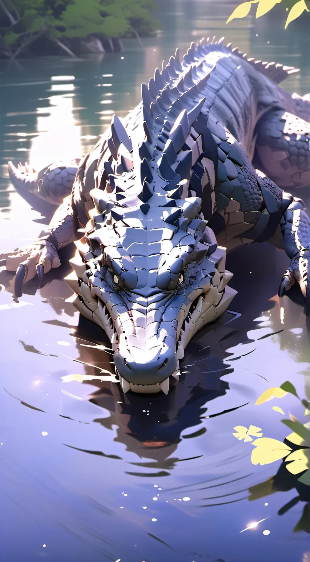 ai character: .•CROC•. background