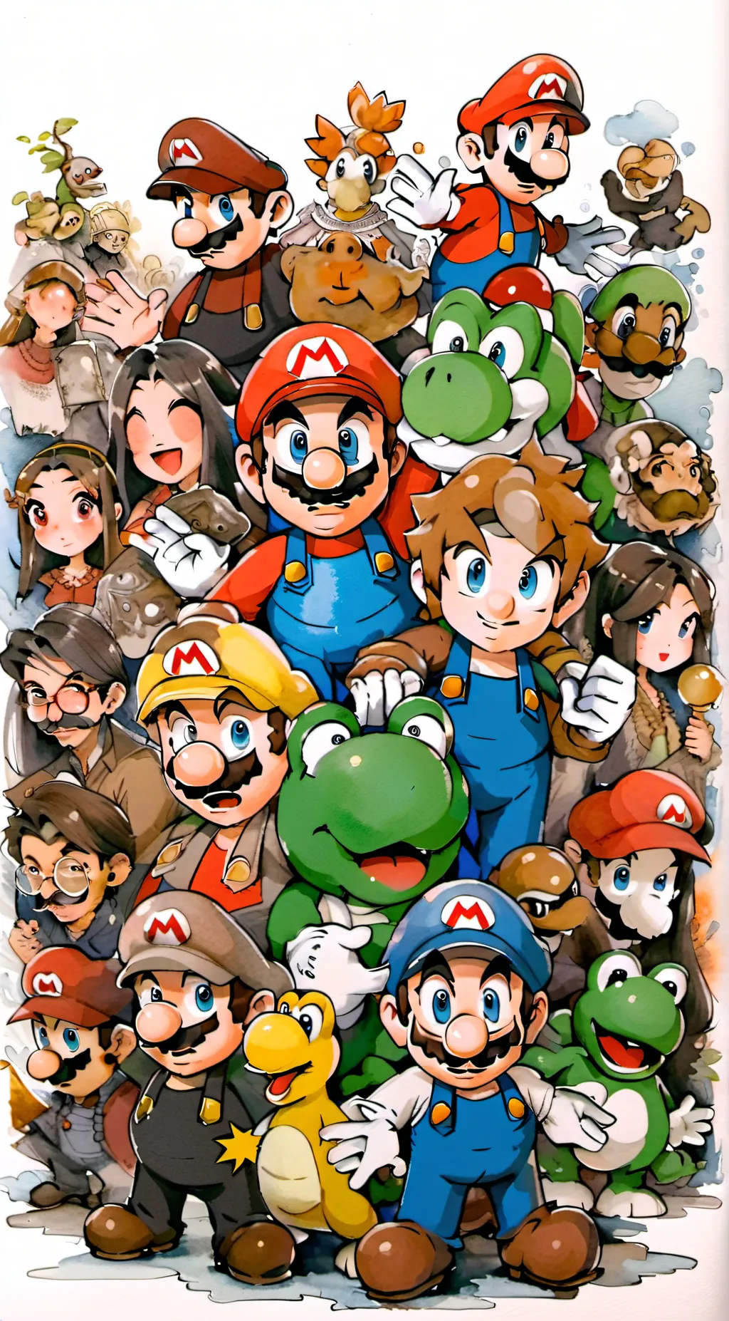ai character: Mario Bros 2 background