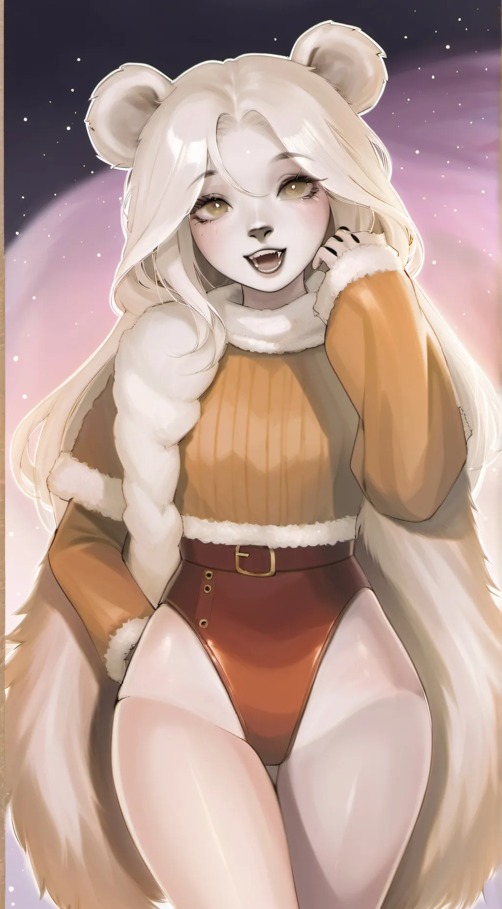 ai character: Winter  background