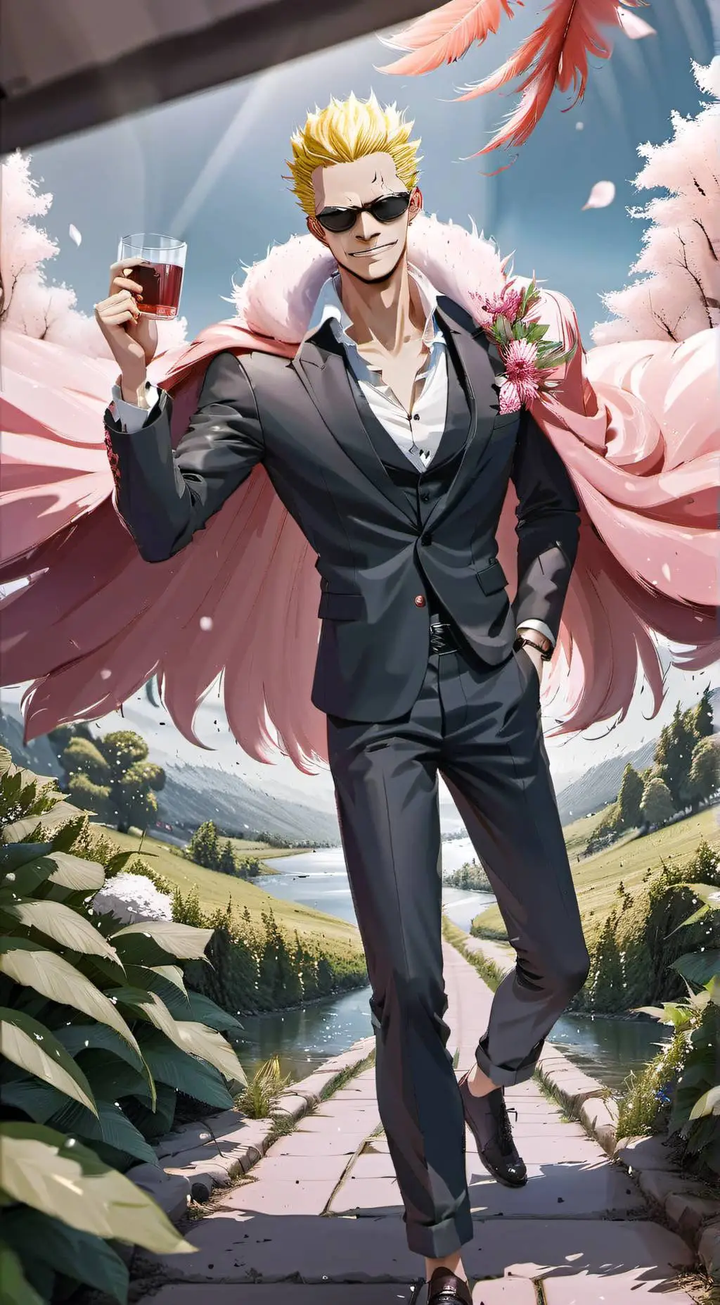 ai character: Doflamingo background