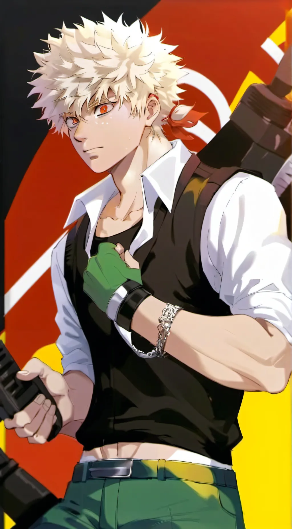 ai character: Bakugou  background