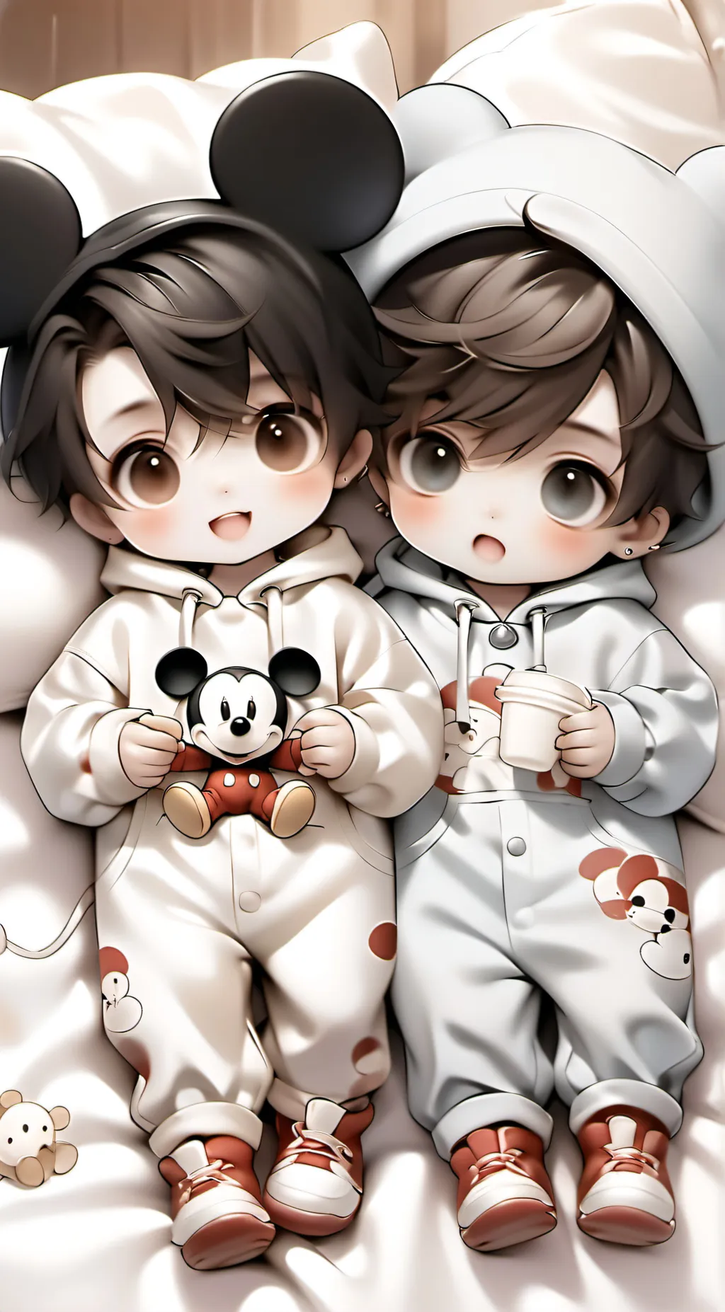 ai character: Mickey & Georgie background