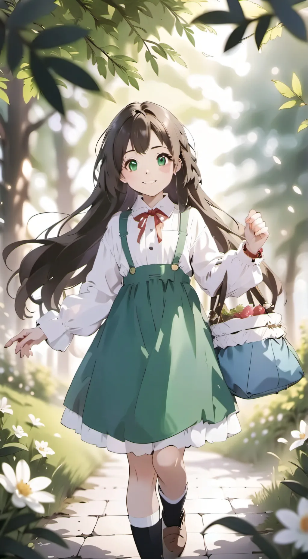 ai character: Amber background