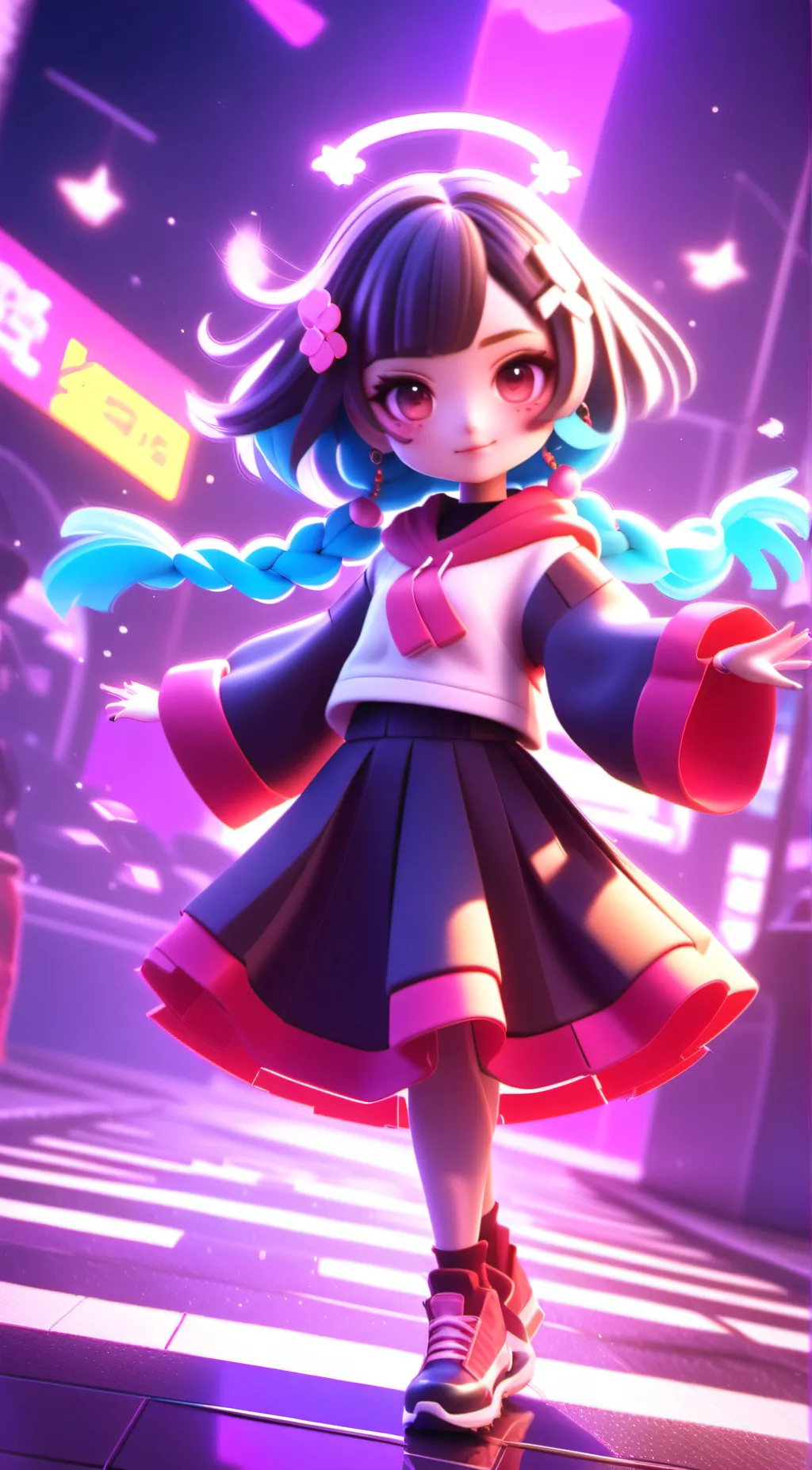 ai character: gacha cringe background