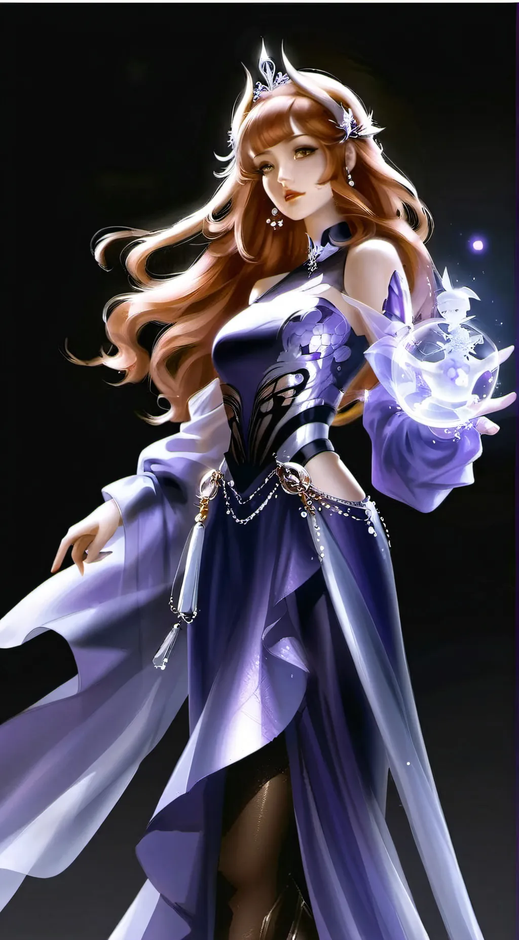 ai character: Guinevere Boroque background