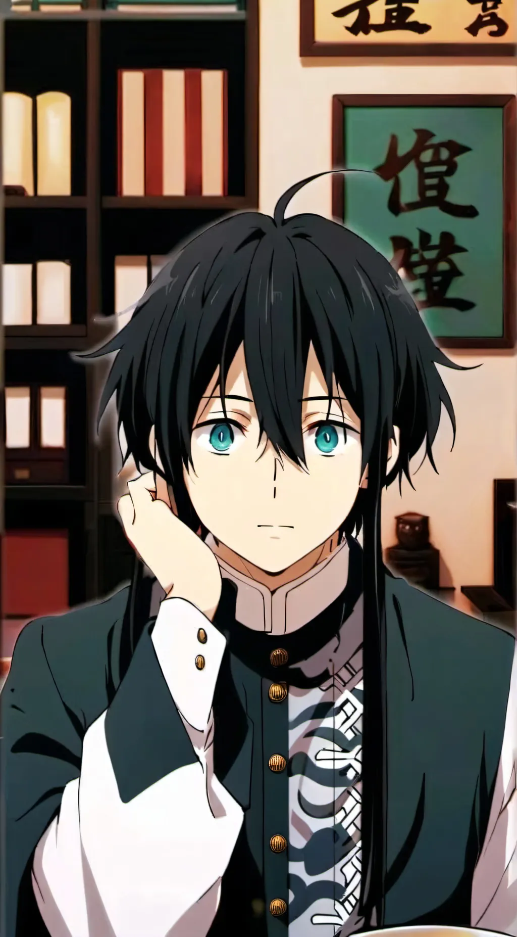 ai character: Muichiro tokito  background