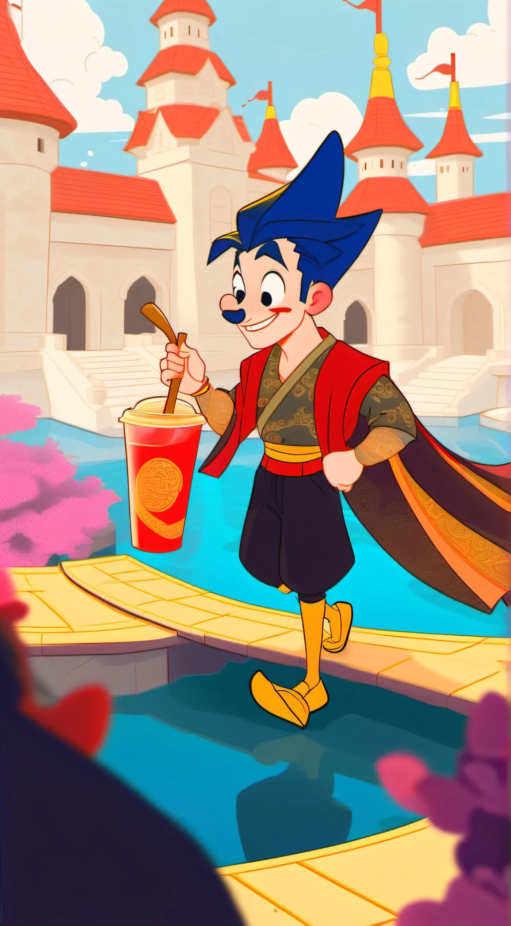 ai character:  MHA kids  background