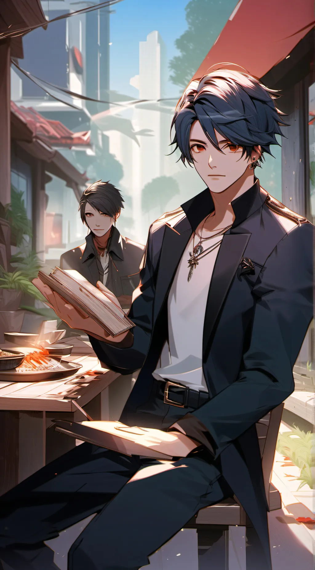 ai character: Daniel  background