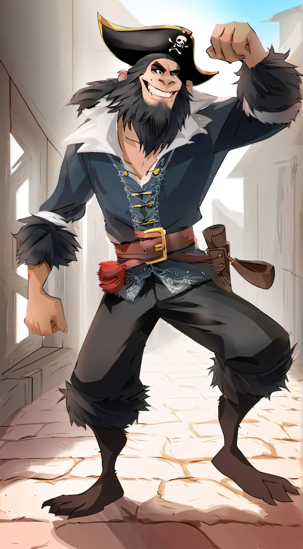 ai character: captain crane gutt background