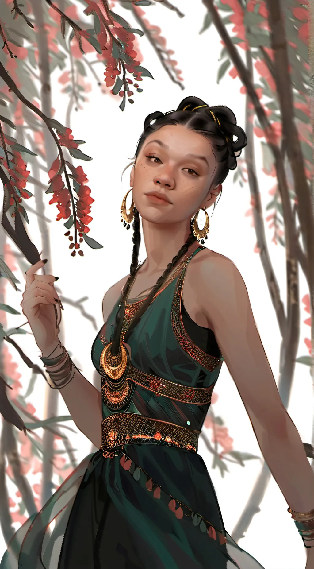 ai character: NAKIA background