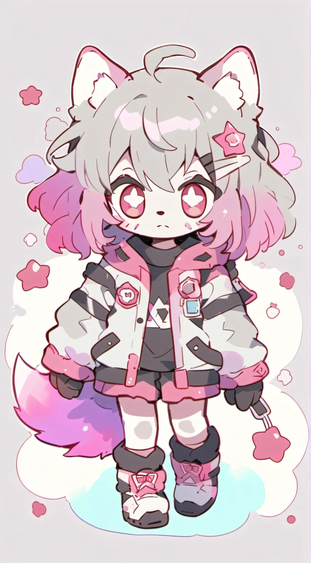 ai character: Galaxy  background