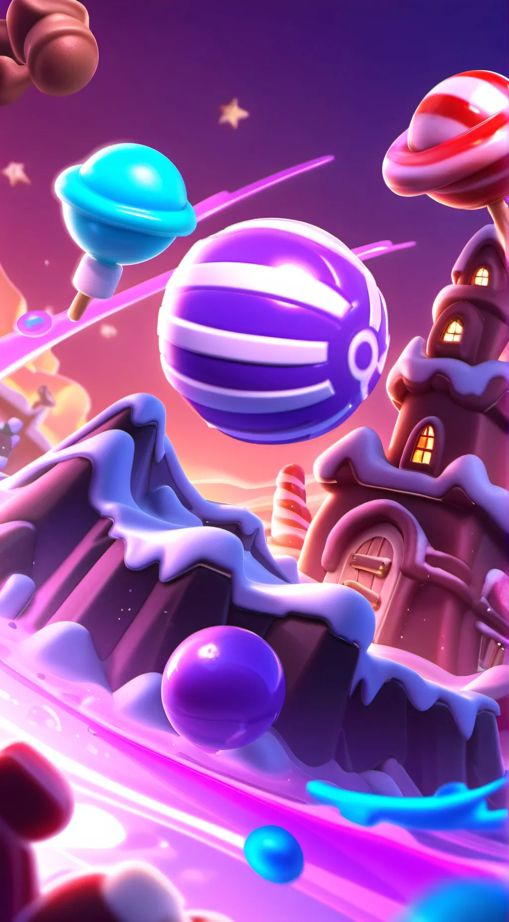 ai character: candy Kingdom background