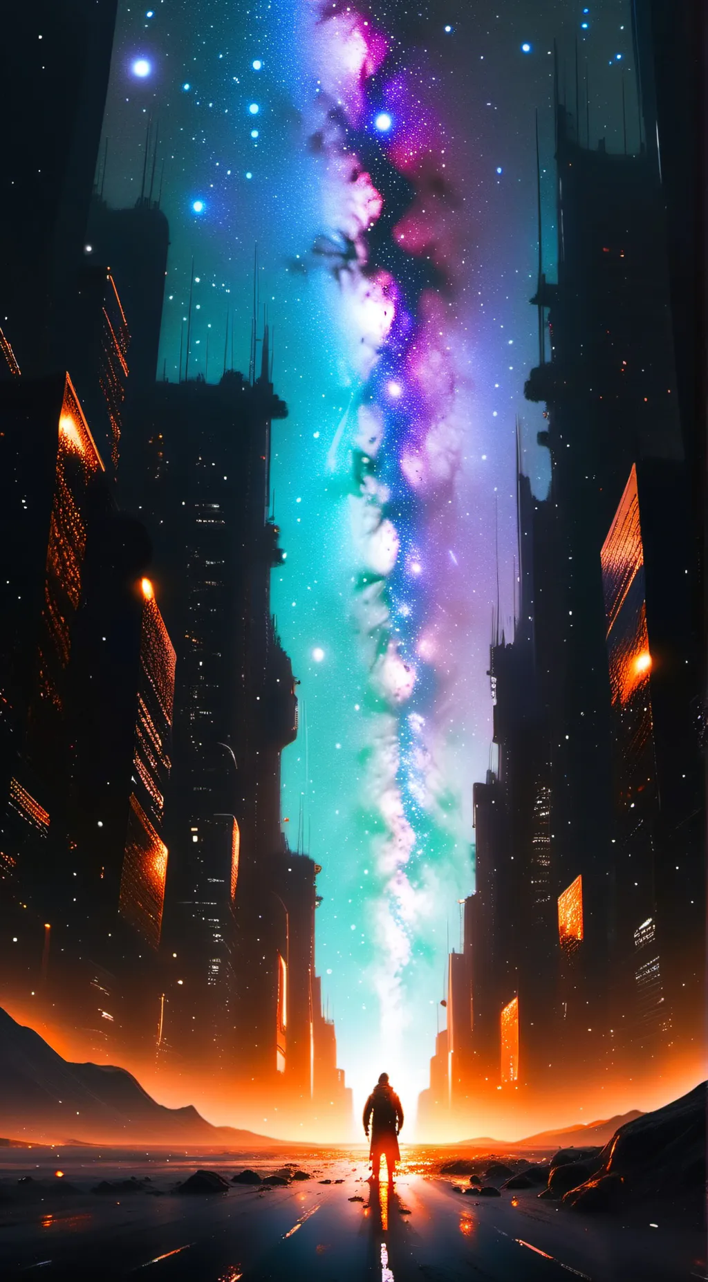 ai character: hell city background