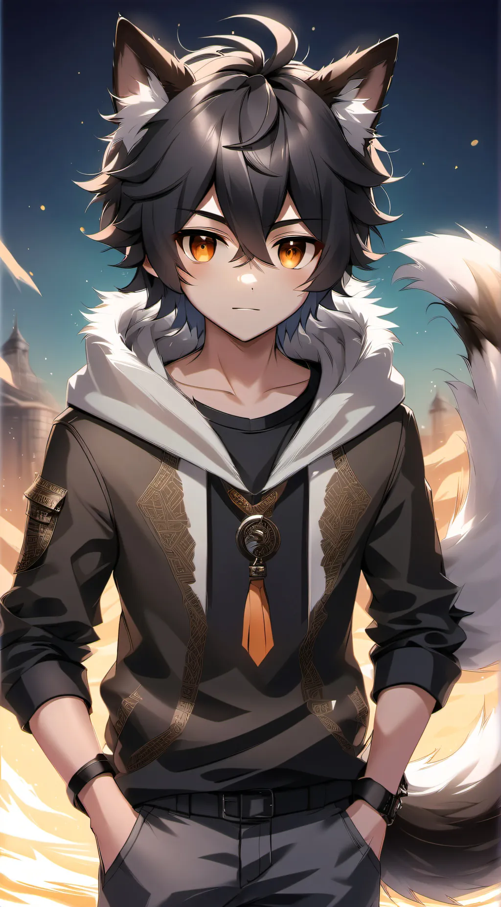 ai character: Michael  background