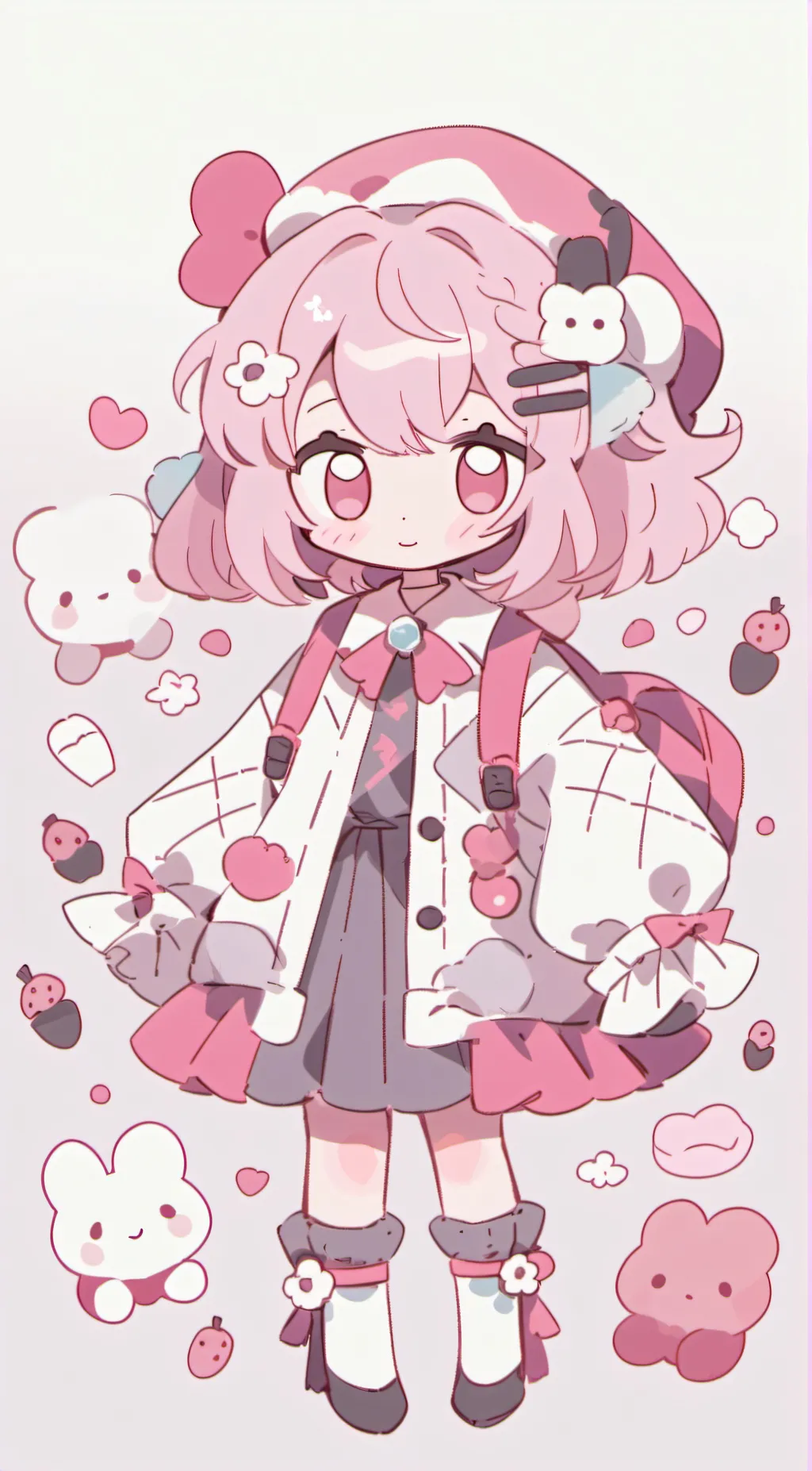 ai character: Rainbow/Betty KREW background