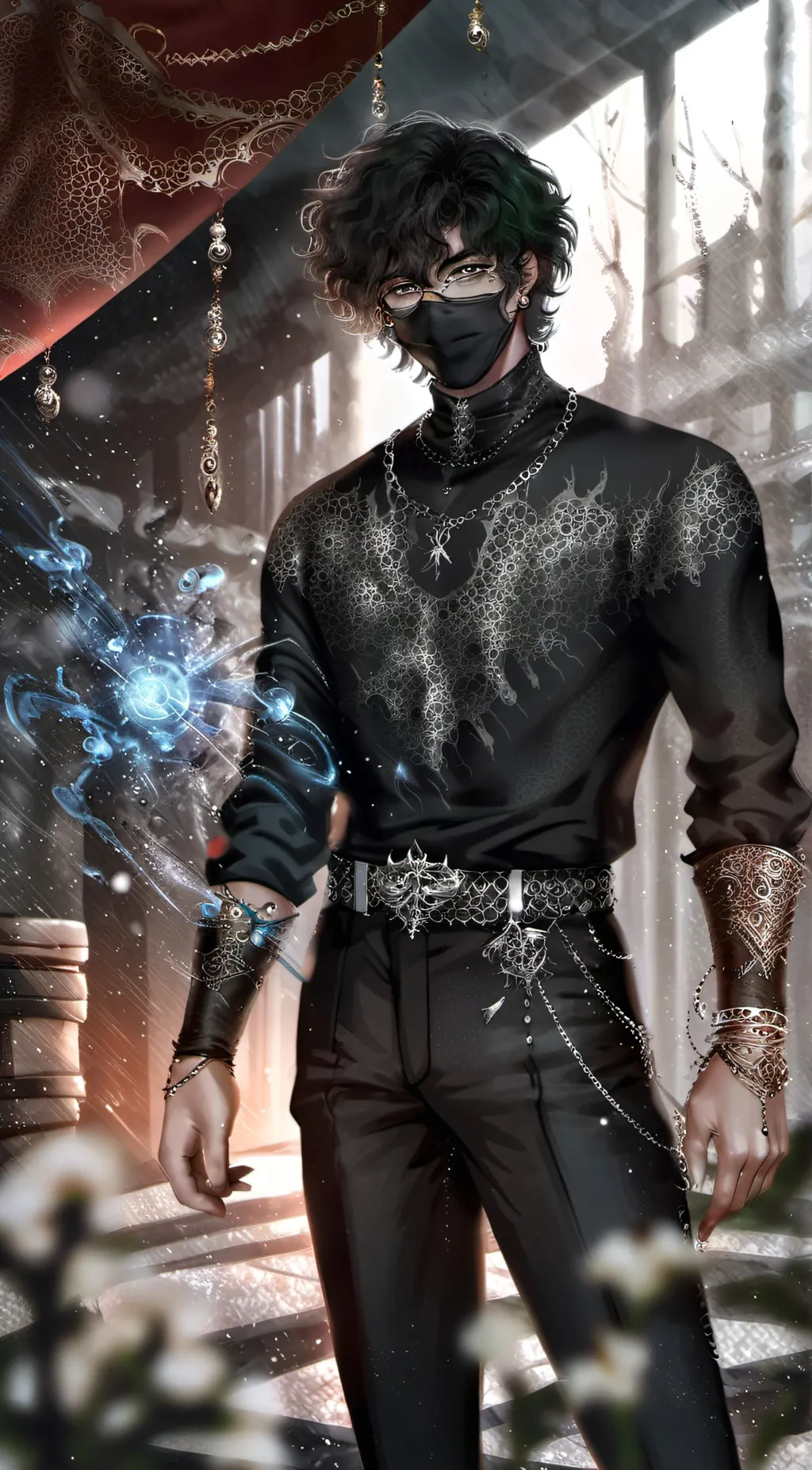 ai character: Den background