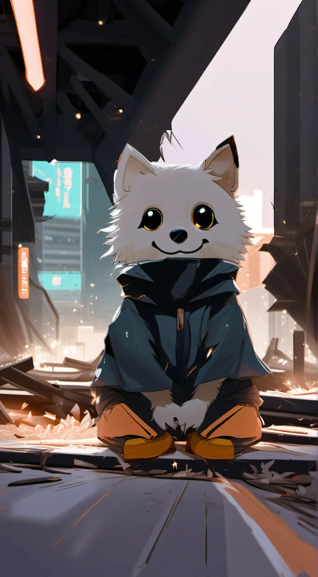 ai character: Huggy Wuggy background