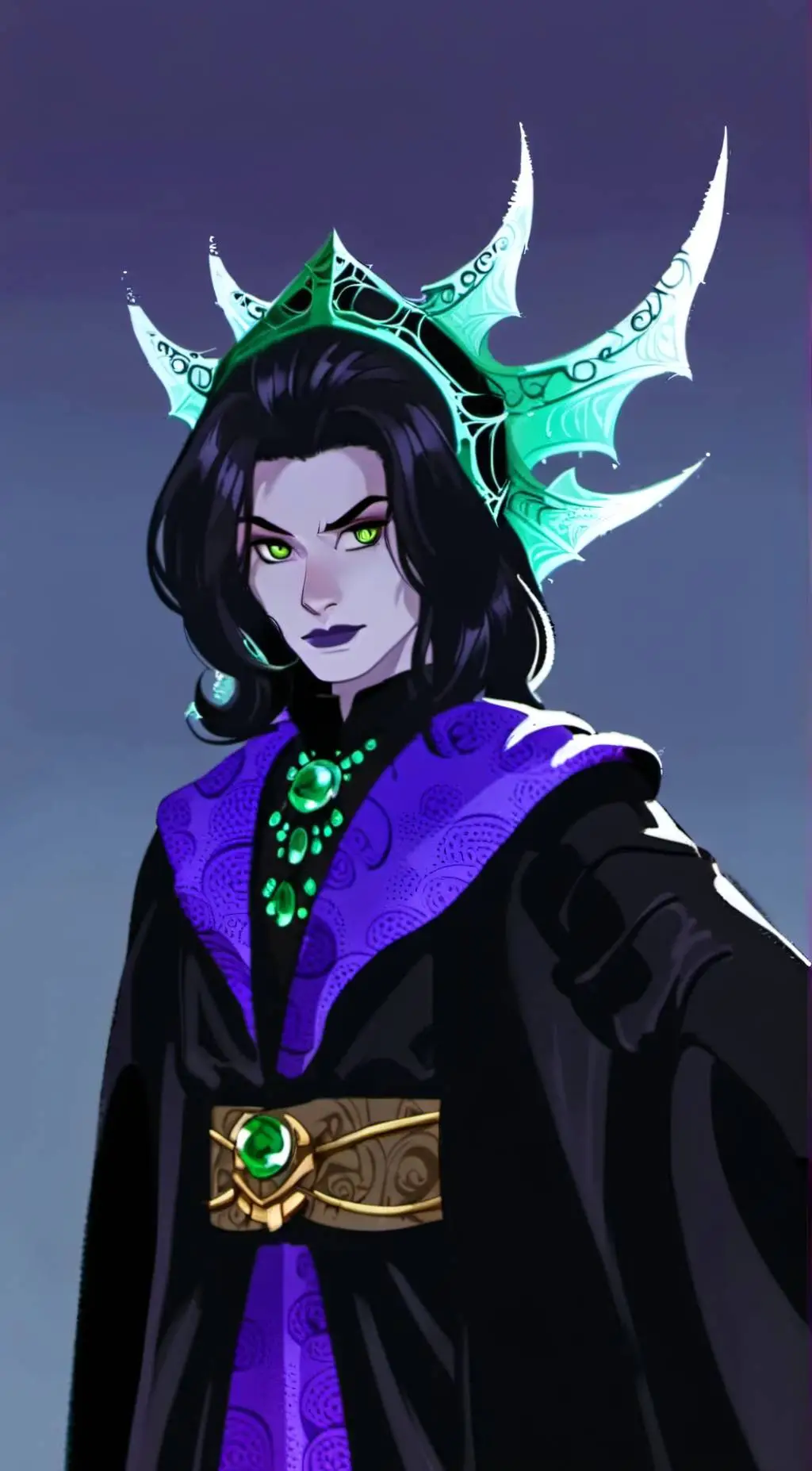 ai character: Lmk:S2:SpiderQueen background