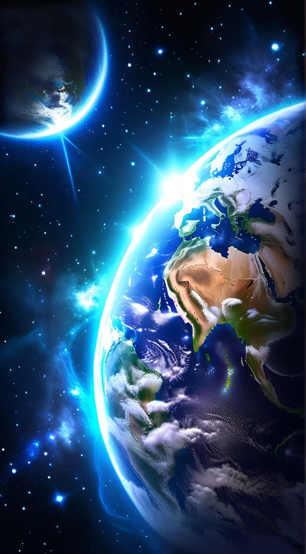 ai character: earth background