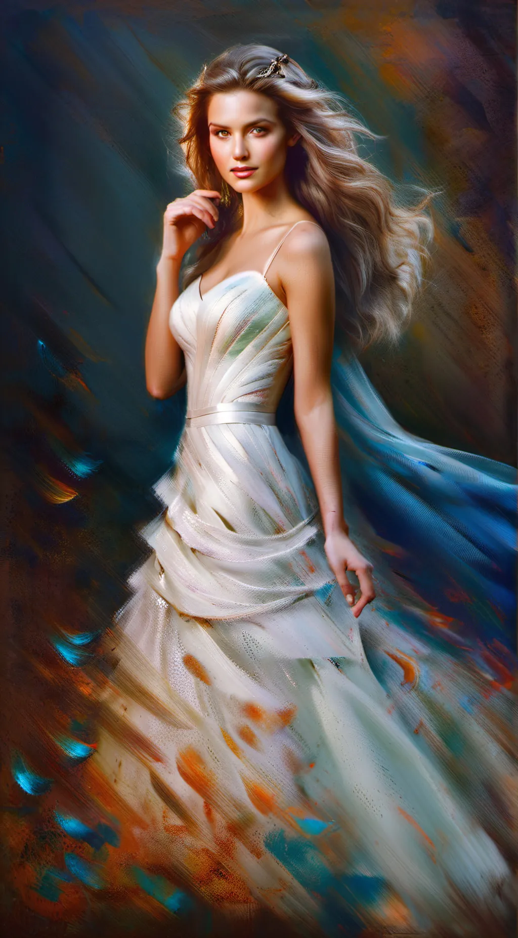 ai character: Shine background